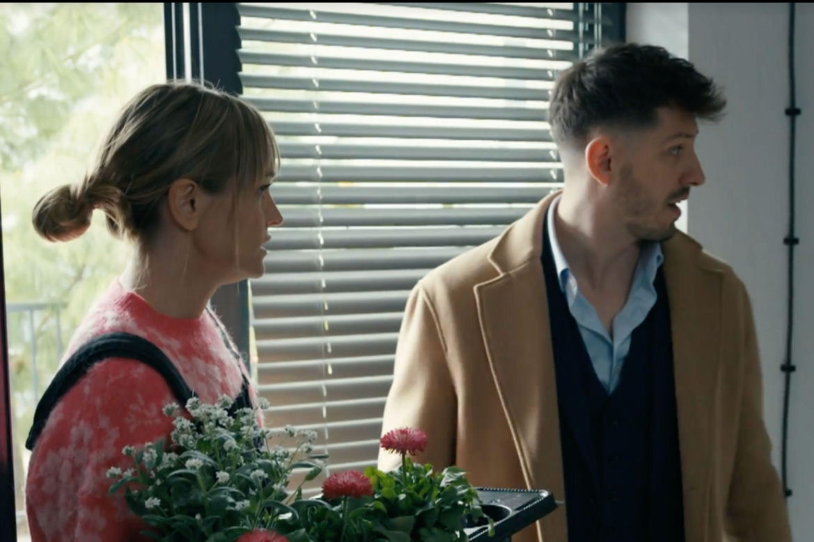 Barwy szczęścia, odcinek 3421: Justin (Jasper Sołtysiewicz), Ola (Michalina Robakiewicz)