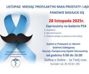 Szpital w Puławach zaprasza mężczyn na bezpłatne badania [AUDIO]
