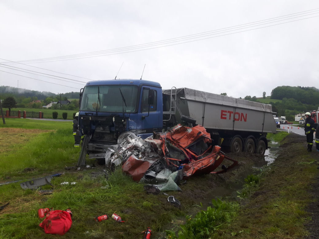 Wypadek w Olszynach - zdjęcia