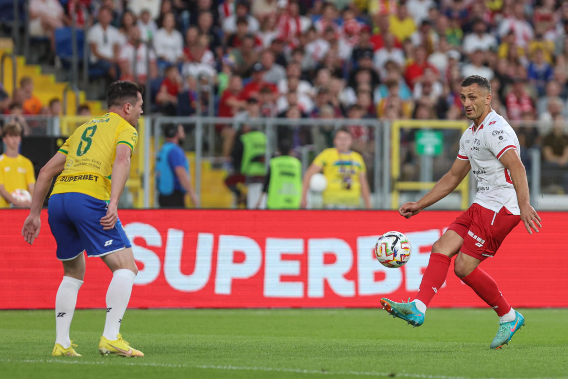 Ronaldinho na Stadionie Śląskim w meczu gwiazd Polska - Brazylia