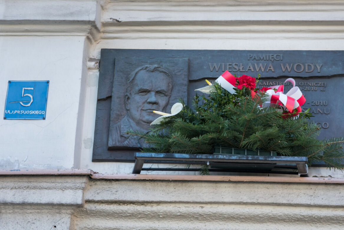 Tablica pamiątkowa Wiesława Wody