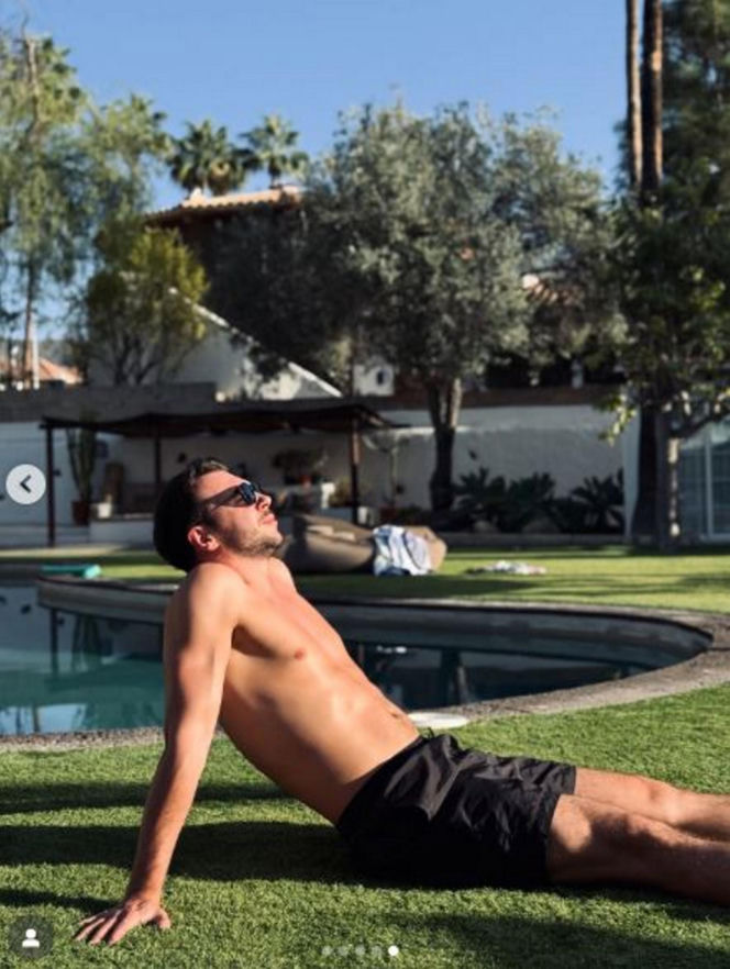 Olga Frycz z rodziną na wakacjach