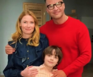 Barwy szczęścia na planie. Mateuszek (Filip Kowalewicz), Dominika (Karolina Chapko), Sebastian (Marek Krupski)