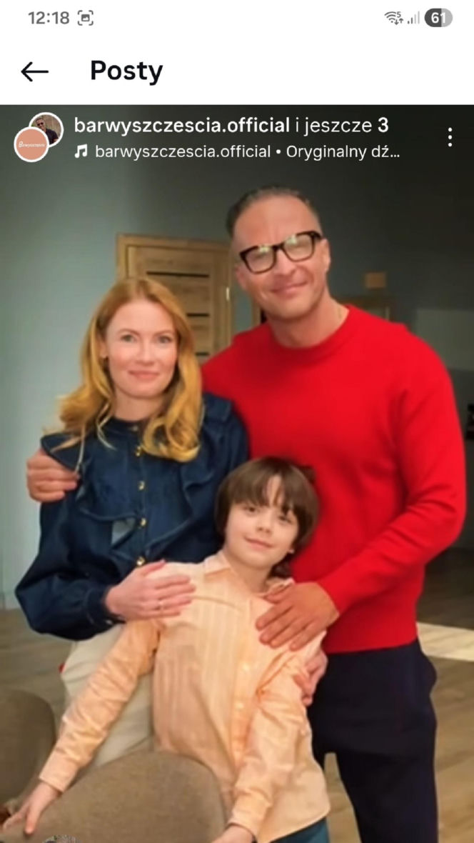 Barwy szczęścia na planie. Mateuszek (Filip Kowalewicz), Dominika (Karolina Chapko), Sebastian (Marek Krupski)