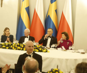 Obiad na cześć szwedzkiej pary królewskiej