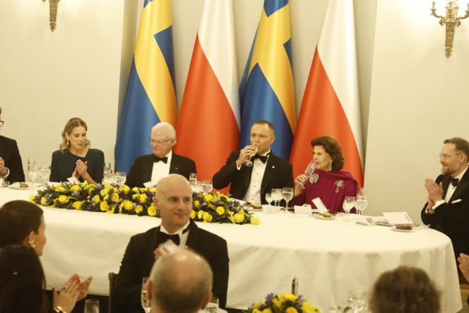 Obiad na cześć szwedzkiej pary królewskiej