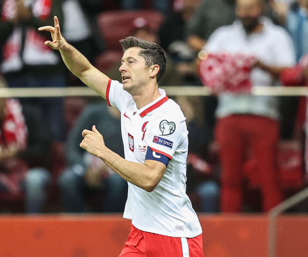 Polska - Albania: Robert Lewandowski