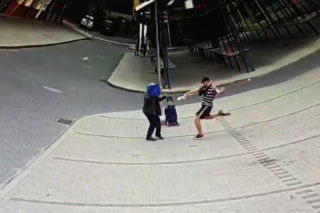 W kilkadziesiąt sekund zabił pana Franciszka. Wszystko widać na tym filmie