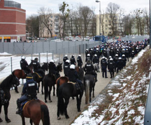 Demolka na stadionie Widzewa po meczu z GKS Tychy