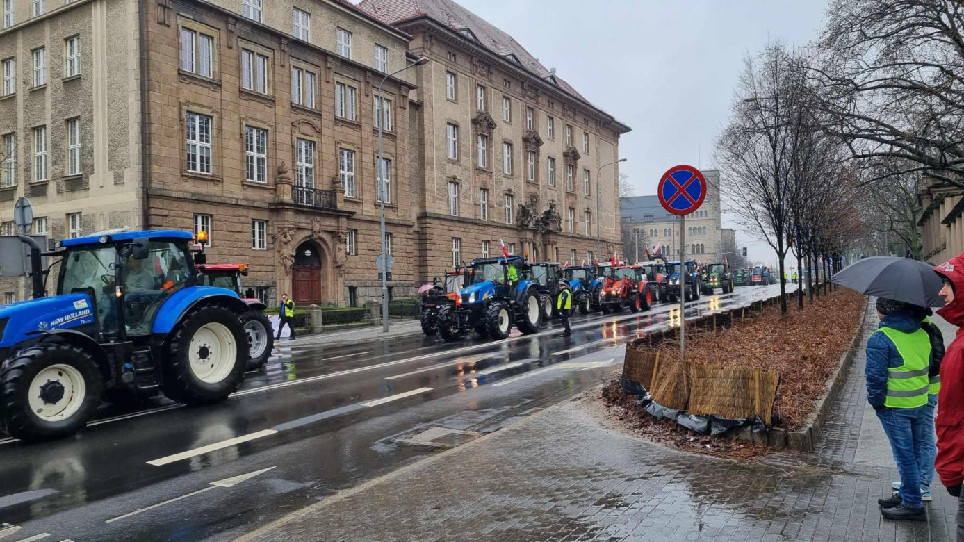 Protest rolników w Poznaniu