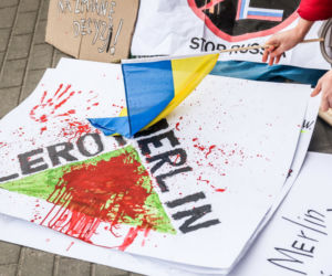 Protest pod Leroy Merlin w Łodzi