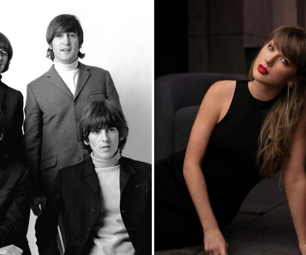 Zestawienie zdjęć The Beatles oraz Taylor Swift. O rekordach na liście Billboard 200 przeczytasz na SE.