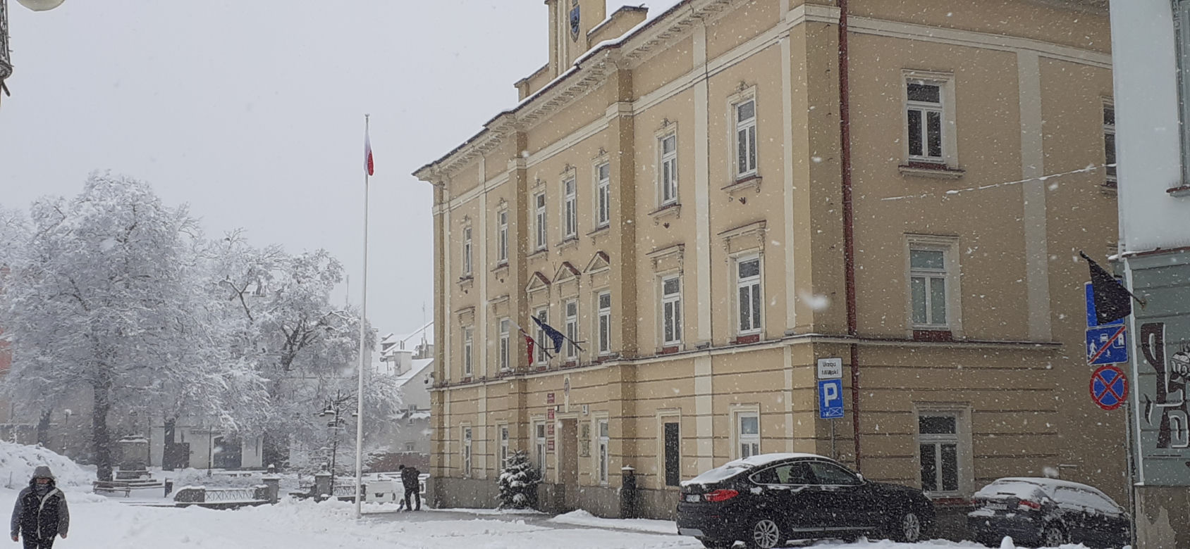 25 stycznia 2021. Przemyśl zasypany śniegiem