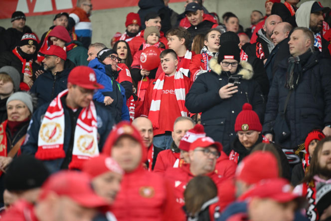 Widzew Łódź - Lech Poznań: Zdjęcia kibiców i zawodników z meczu 24. kolejki PKO BP Ekstraklasy