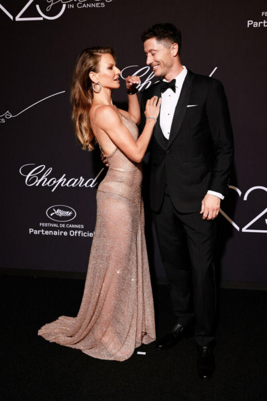 Lewandowscy brylują w Cannes. Ania w sukni za kilkanaście tysięcy
