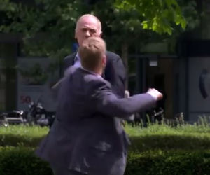 Pierwsza miłość. Grzegorz (Jan Jankowski), Karol Weksler (Karol Strasburger)