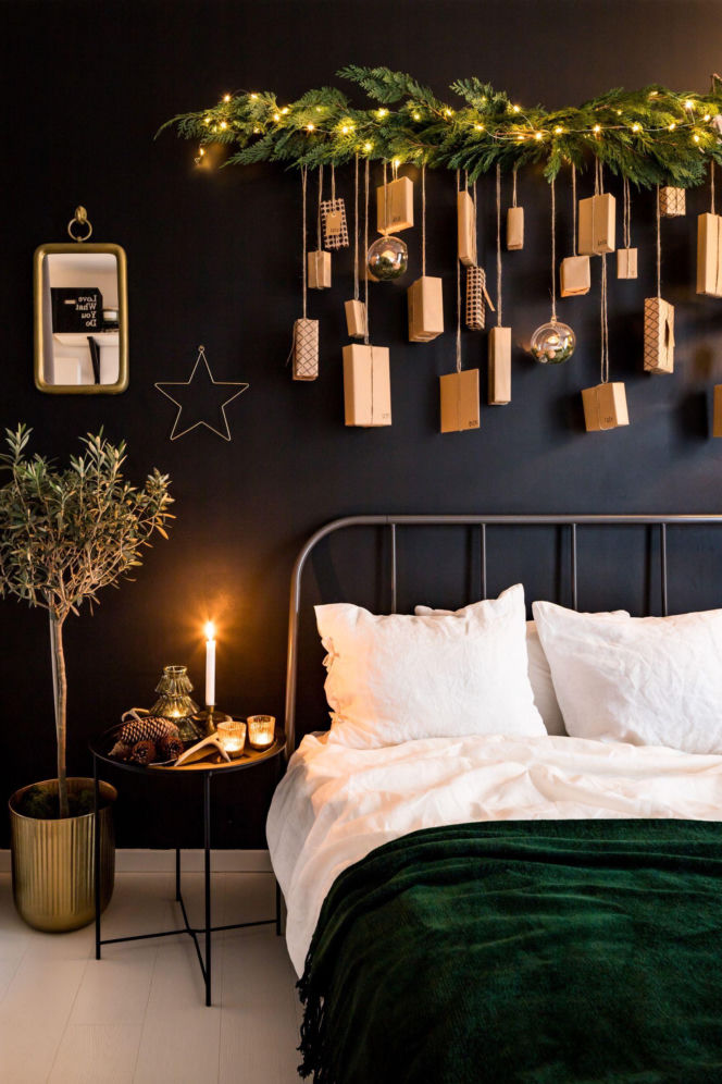 Sypialnia w świątecznej odsłonie