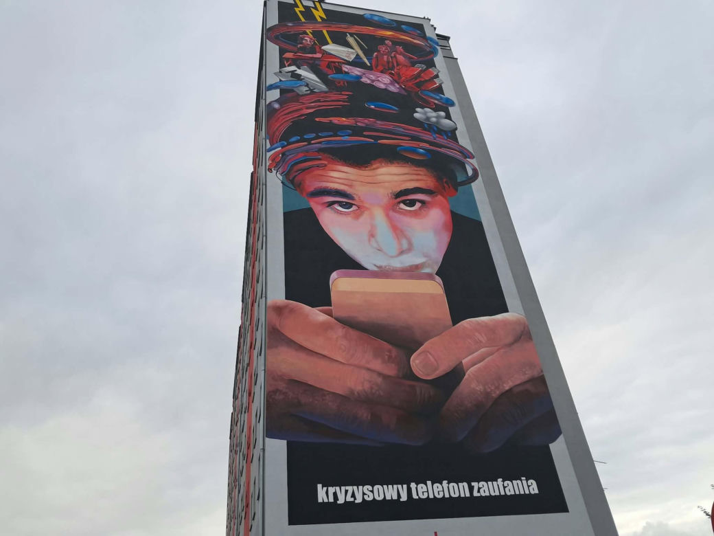 Ogromny mural w Skarżysku-Kamiennej