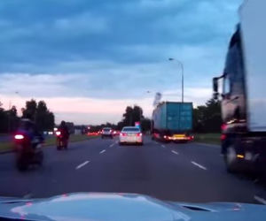 Szaleńcza jazda bmw w Warszawie