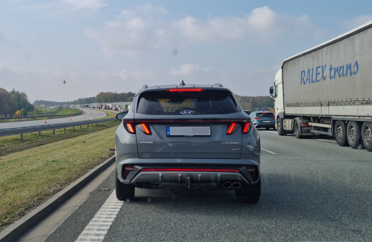 Wypadek na autostradzie A1 w Wieszowie