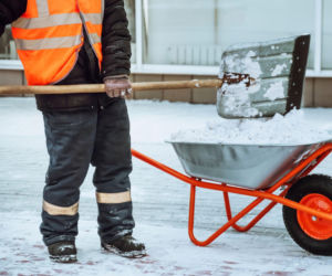 Wypadek podczas odśnieżania w Lublinie