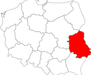 województwo lubelskie - mapa
