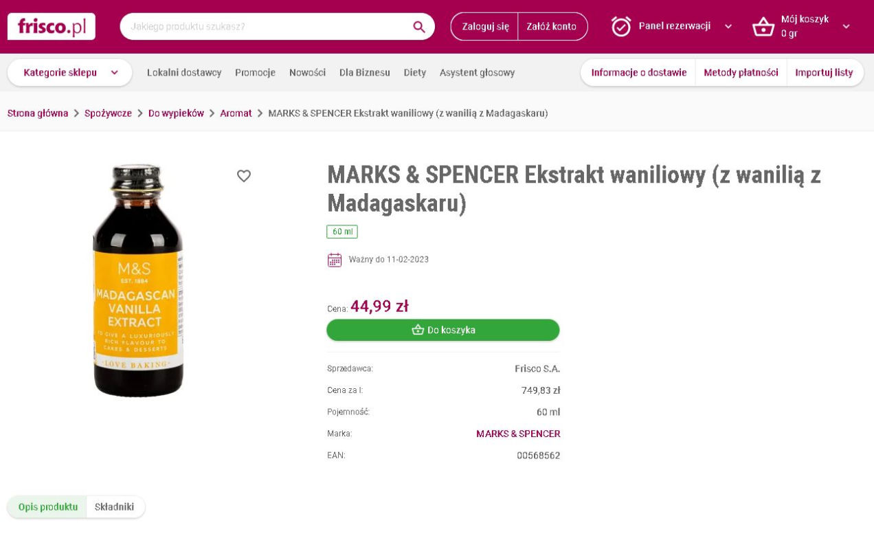 Marks&Spencer na Frisco.pl