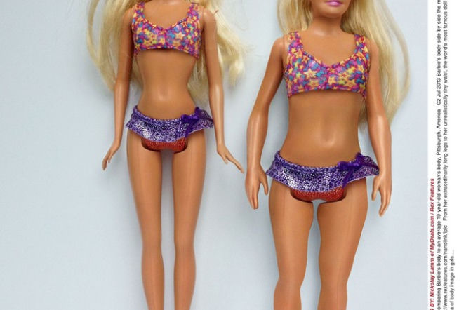 Tak wygląda lalka Barbie o figurze przeciętnej 19-latki