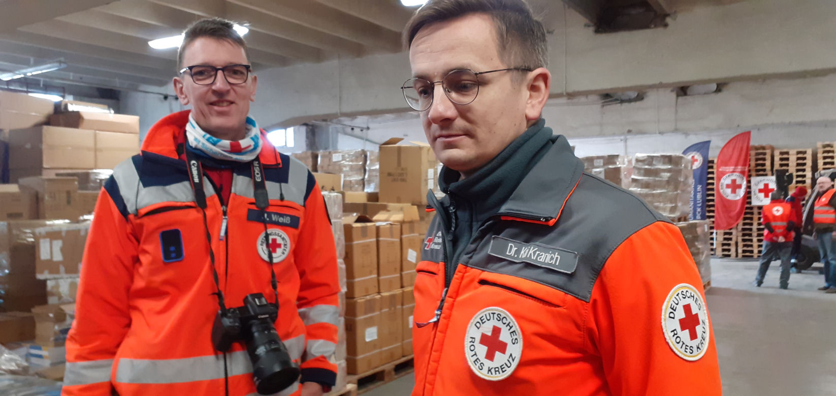 Niemiecka pomoc dla Ukraińców dotarła do Lublina [GALERIA]