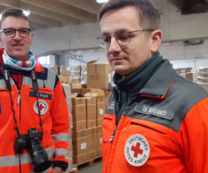 Niemiecka pomoc dla Ukraińców dotarła do Lublina [GALERIA]