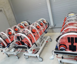 Szpital tymczasowy w CWK - aparatura