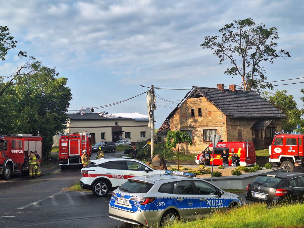 Trąba powietrzna na Opolszczyźnie