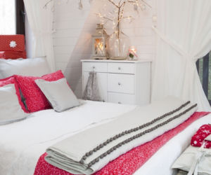 Zimowy klimat w aranżacji sypialni