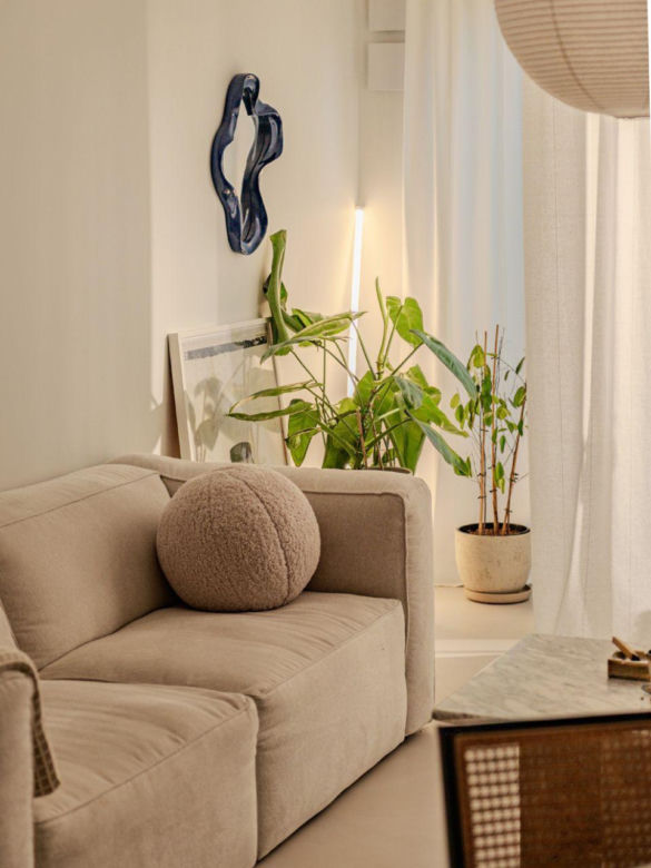 Mieszkanie architektki wnętrz w stylu hygge i japandi