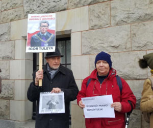 Protest przed sądem w Bydgoszczy. „Stoimy murem za niezawisłymi sędziami” 