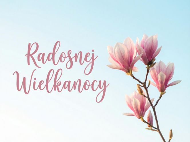 Kartka wielkanocna z życzeniami