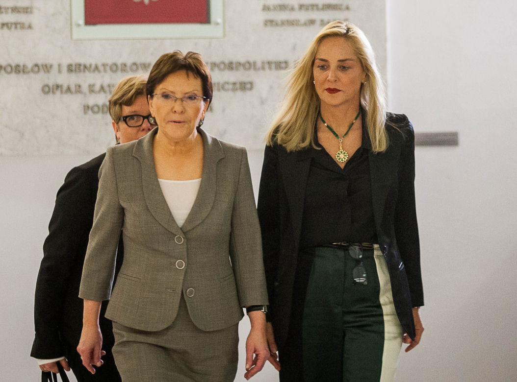 Sharon Stone w Sejmie (5)