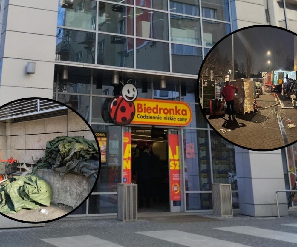 Bałagan pod oknami prezesa. Biedronka tonie w śmieciach, a centrala jest piętro wyżej