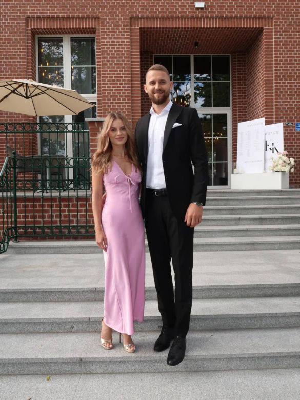 Bartłomiej Bołądź i jego żona Joanna Bołądź