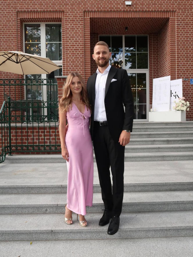 Bartłomiej Bołądź i jego żona Joanna Bołądź