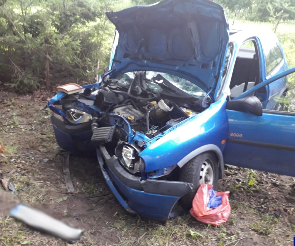 Rozbiła Opla Corsę - nie miała prawa jazdy i była pijana