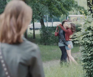 M jak miłość odc. 1898. Majka (Matylda Giegżno), Tomek Kubicki (Chris Cugowski), Justyna (Marta Malinowska)