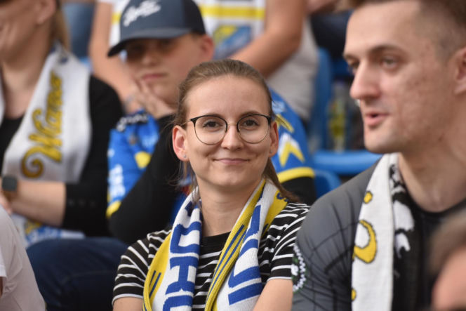PRES Grupa Deweloperska Toruń - Gezet Stal Gorzów: Zdjęcia kibiców z meczu 7. kolejki PGE Ekstraligi na Motoarenie