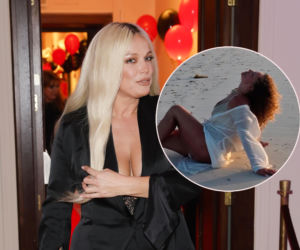 Joanna Liszowska zaświeciła pośladkami. I nie tylko! Okryła się jedynie zwiewną koszulą, wszystko było widać