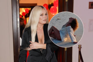 Joanna Liszowska zaświeciła pośladkami. I nie tylko! Okryła się jedynie zwiewną koszulą, wszystko było widać