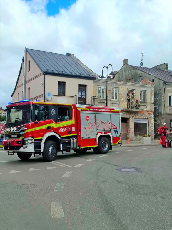 Wypadek przy remoncie kamienicy w Łosicach