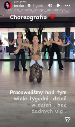 Steczkowska na próbach przed Opolem