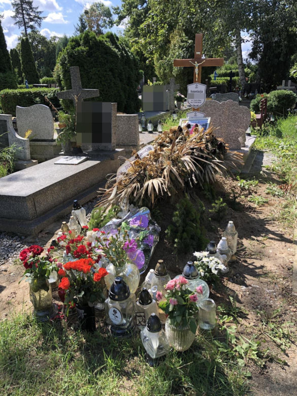 Tak wygląda grób Anastazji na Osobowicach. 27-latka została zamordowana w Grecji