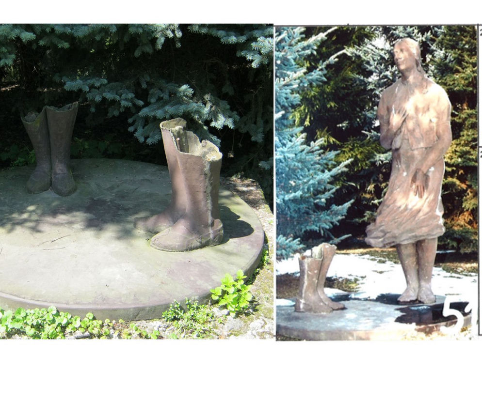 Park Śląski szuka zdjęć rzeźby Dwie Góralki Jerzego Egona Kwiatkowskiego. Archiwalne zdjęcia potrzebne są do rekonstrukcji pomnika
