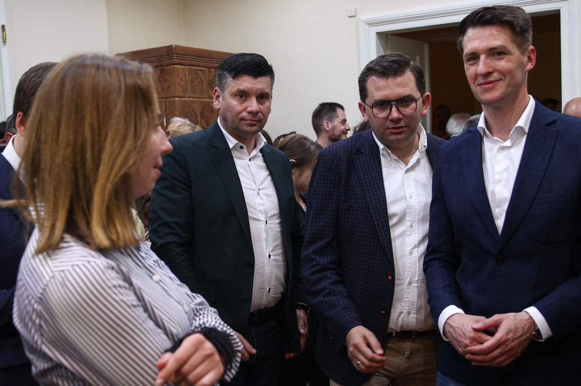 Wieczór wyborczy w sztabie Łukasz Kmity